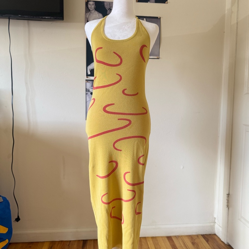 Yellow and Red Women's Dress